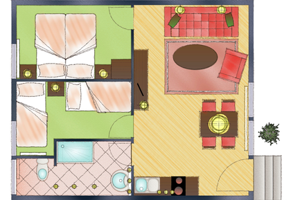 Grundriss Ferienwohnung